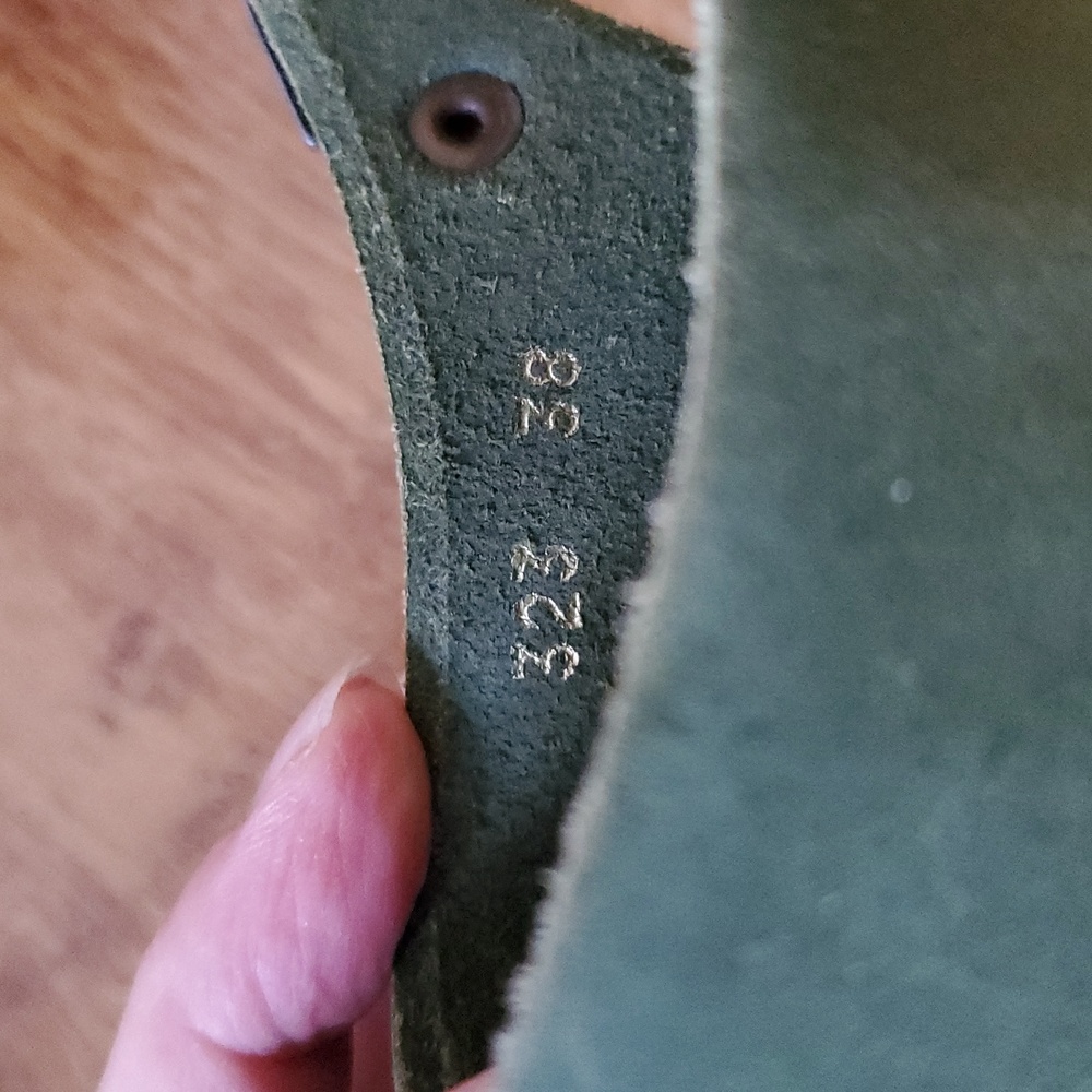 art Green Leather Women's Sandals Size 38 - Picture 12 of 15